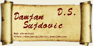 Damjan Šujdović vizit kartica